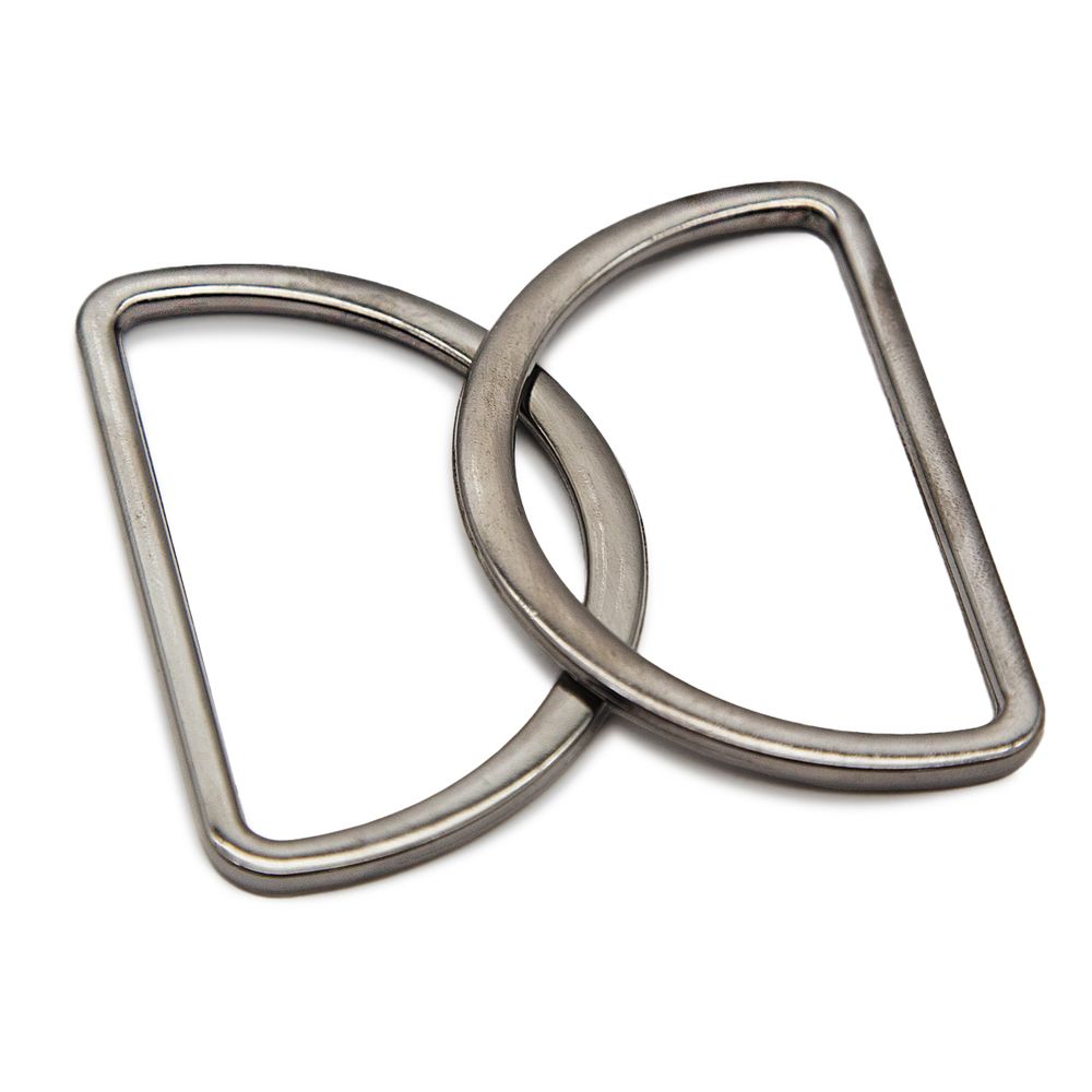 Полукольцо литое металл 50.0 мм (in), (внешн. 57х37 мм), 2 шт, Hobby&Pro, чер.никель