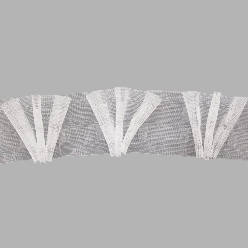 Лента (тесьма) шторная: сборка лучевая (1:2.5) 60 мм / 100 метров, S090437