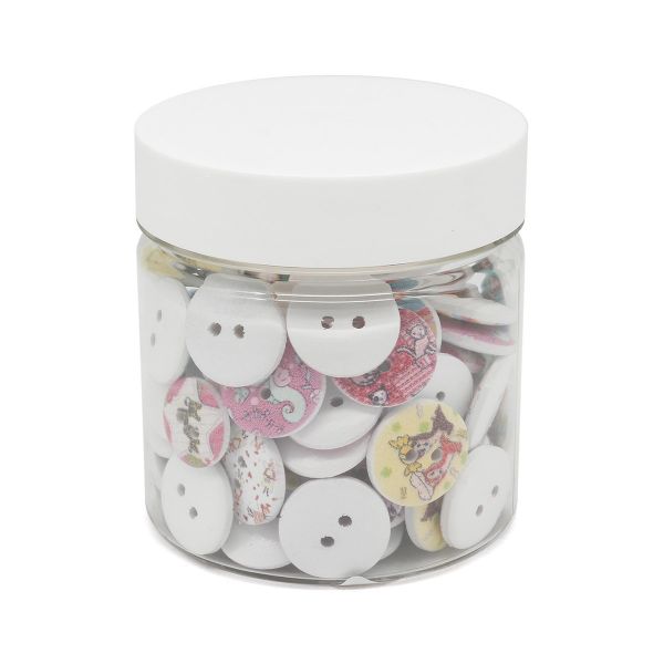 Украшения декоративные пуговицы деревянные Детский №3, 15-18 мм, 100 шт