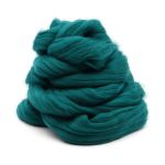Шерсть для валяния мериносовая тонкая 100%, 100 г, цв.335 изумруд
