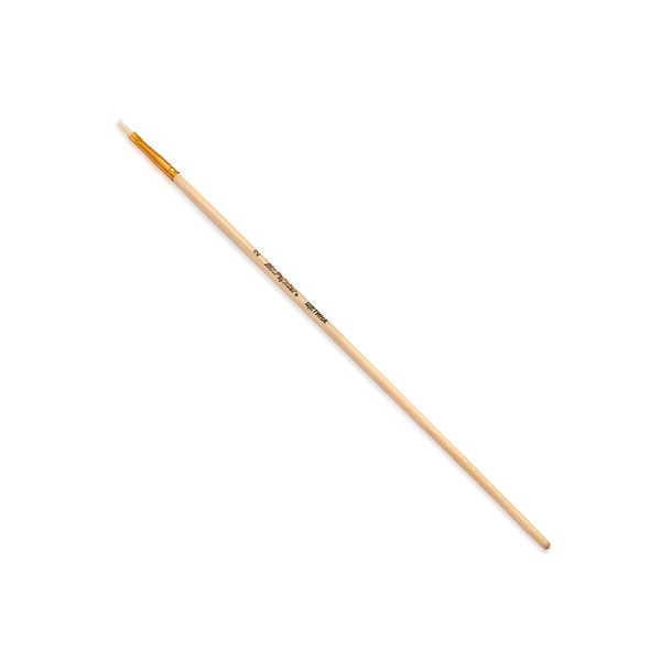 Кисть щетина №02 плоская, 5 шт, длинная ручка, 02, Mr.Painter BBR 134-02