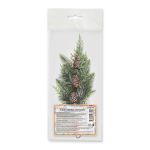 Букетик декоративный 54 см, 6 шт, 01 еловая веточка с шишками, Blumentag VDD-99