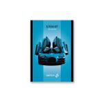 Блокнот на скобе, A6 48 л. 10 шт клетка, Спортивный автомобиль 01729, Б261 Светоч