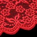 Кружево бельевое эластичное 400 мм / 13.72 м, цв. C820 красный