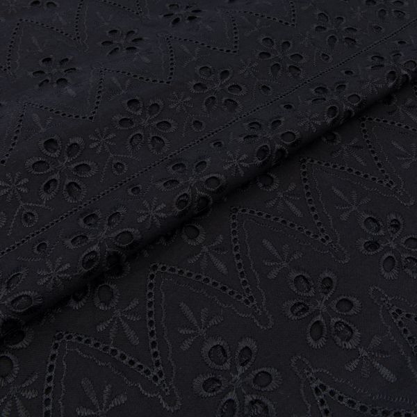 Ткань шитьё (прошва) 285 г/м², 140 см / 10 метров, черный, Gamma YFAS-2309