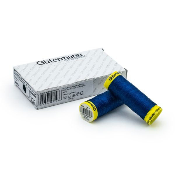 Нитки для трикотажа Gutermann Maraflex, 150м, 232 кобальт, 5 катушек