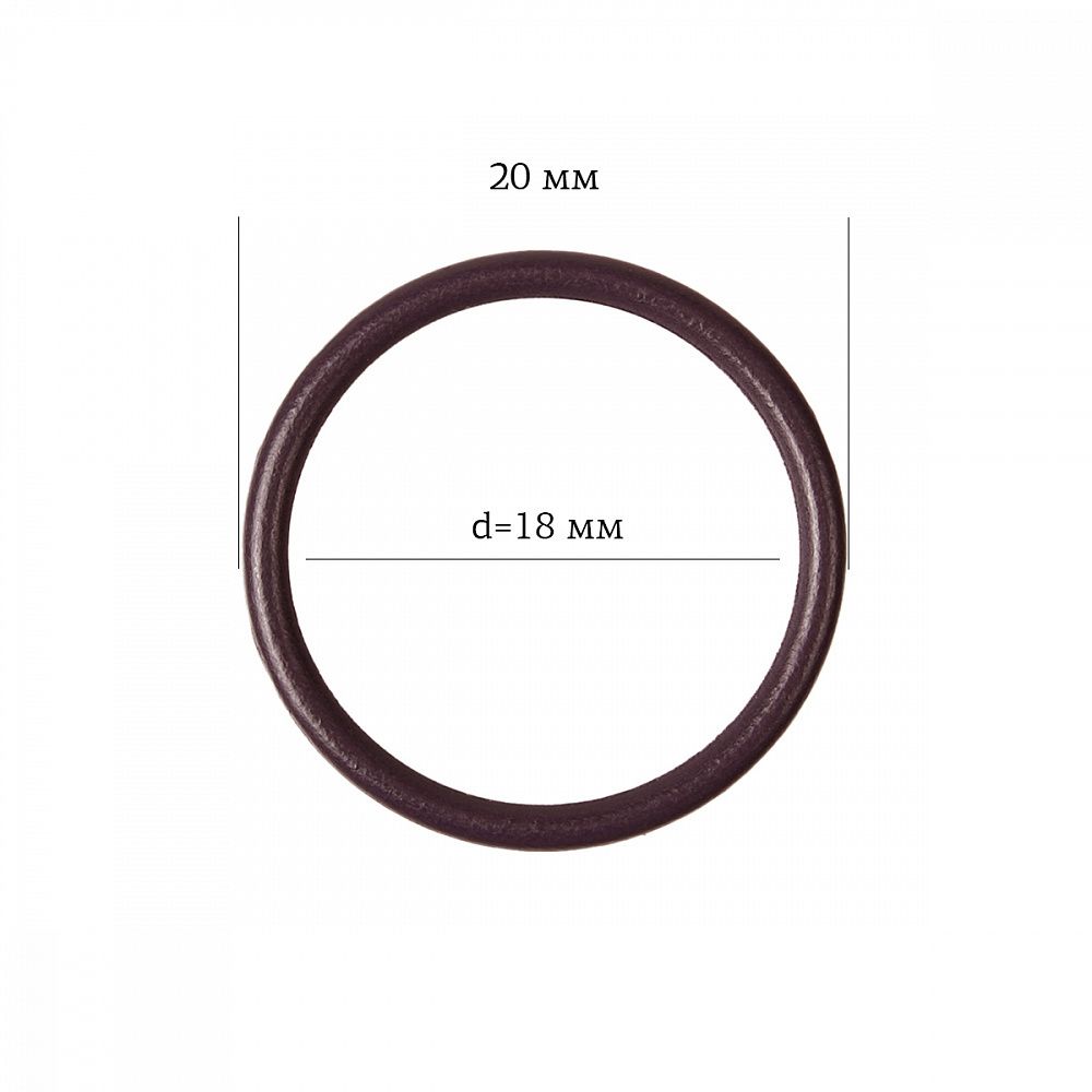 Кольца для бюстгальтера металл ⌀17.8 мм, 076 сливовое вино, Arta, 50 шт