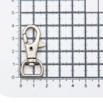 Карабин металл 13.0 мм (40х18 мм), серебро, 10 шт