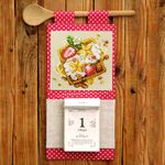 Набор для вышивания нитками Чудесная игла, Венские вафли 16х16 см