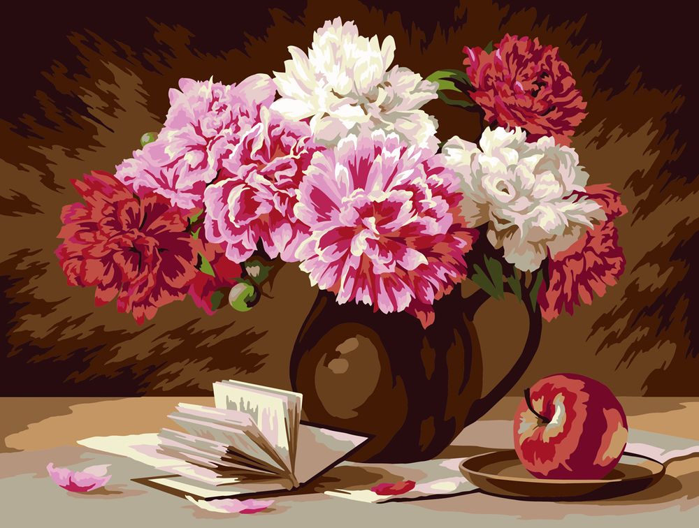 Картина по номерам Фрея, Цветочная поэзия, 40х30 см