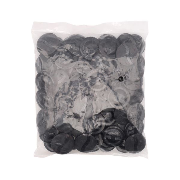 Пуговицы на ножке 44L (28мм) (blk-221 (черный)), CB-L-050, 72 шт