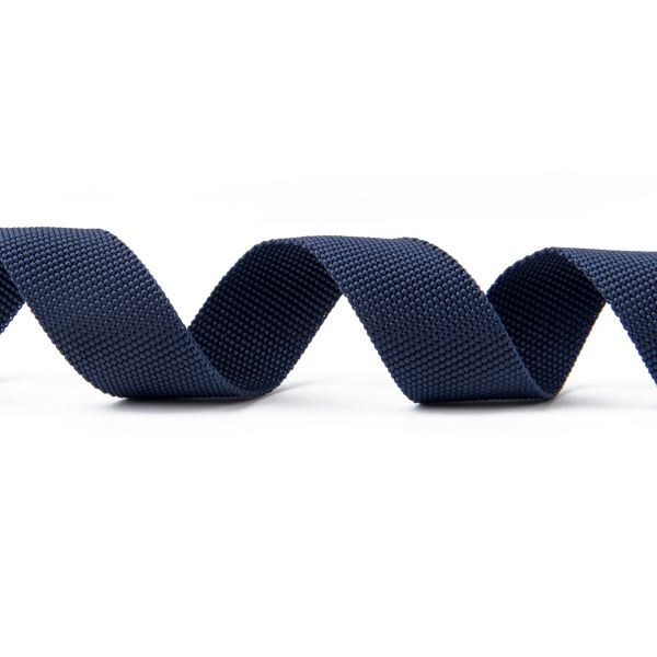 Стропа (ременная лента) 25 мм / 50 метров, толщ. 1.08 мм, [10 г/пог.м], 100% п/п, 227 т.синий, Gamma G-25 ЦВ