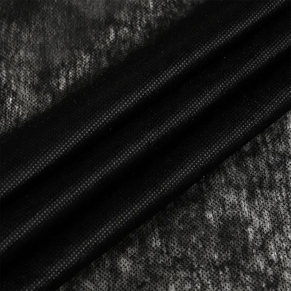 Флизелин клеевой точечный 30 г/м², цв.черый, шир.90см, 100м
