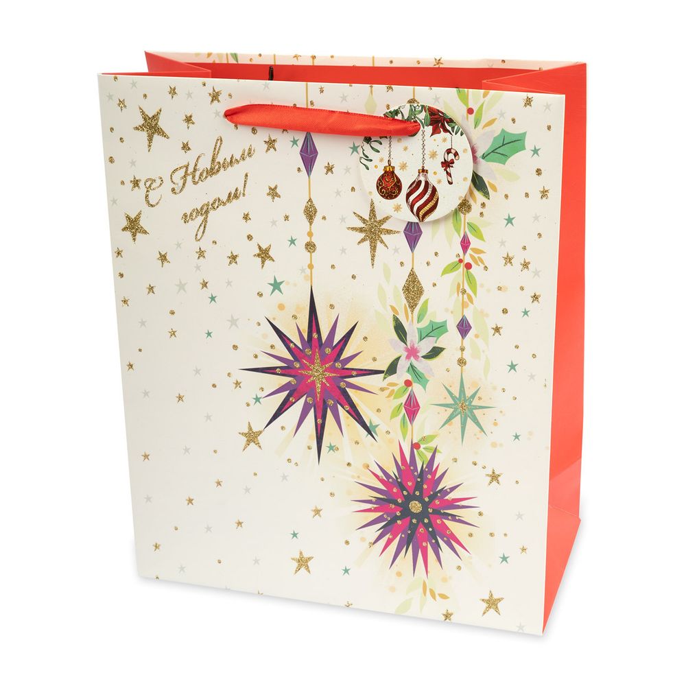 Подарочный пакет 210 г/м², 26х32х12 см, 12 шт, 01, Stilerra NRCM