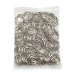 Кольцо для ключей и брелоков 22х4 мм, 815-001, никель, 100 шт