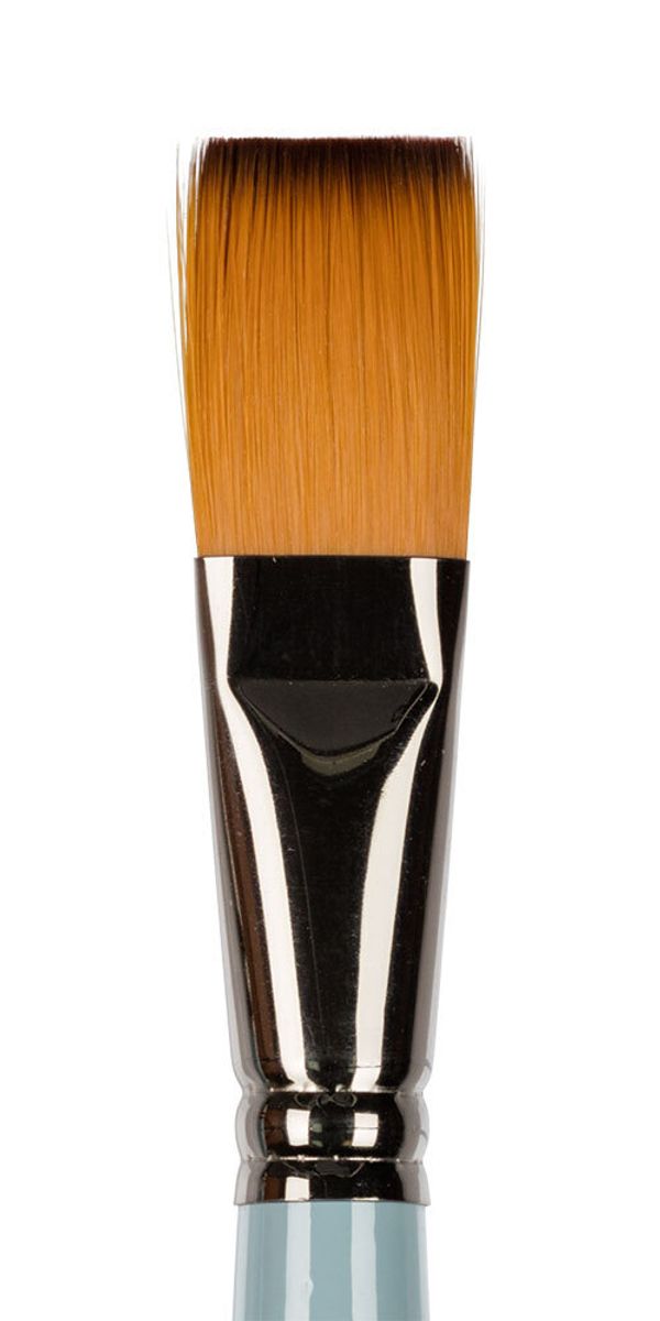 Кисть синтетика №22 плоская, 5 шт, короткая ручка, Vista-Artista 50232-22