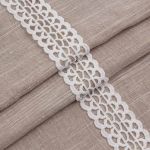 Кружево гипюр (плетёное) 33 мм, 3,4 м, ±4 см, белый