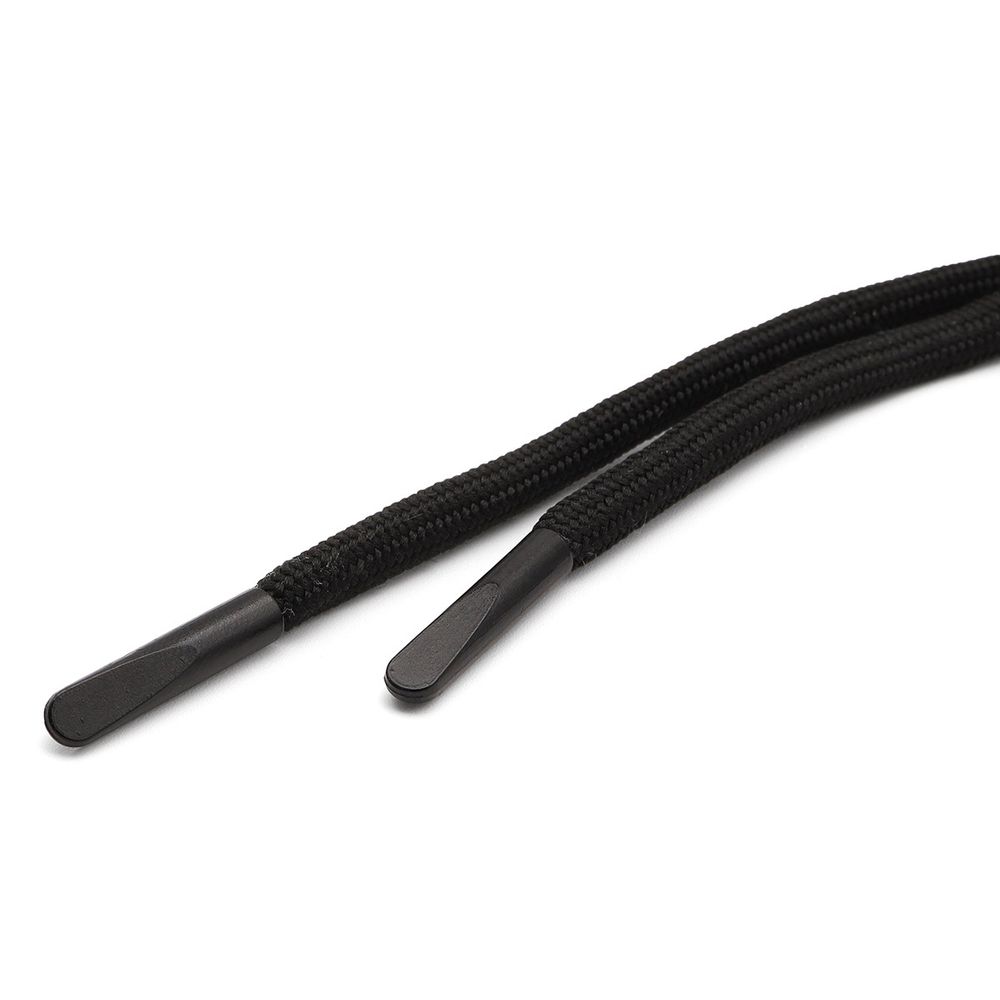 Шнурки круглые с металлическим наконечником 4.0 мм / 100 см, 50 пар (100 шт), черный, 6220-0133