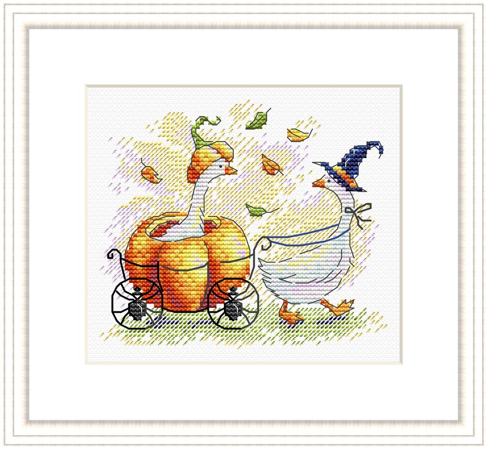 Набор для вышивания нитками МП Студия (Жар-птица), Праздничная повозка, 11х13 см