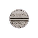 Кнопка Альфа (S-образная) ⌀15.0 мм, 36 шт, металл, нерж., 04 никель, MIKRON JK 004