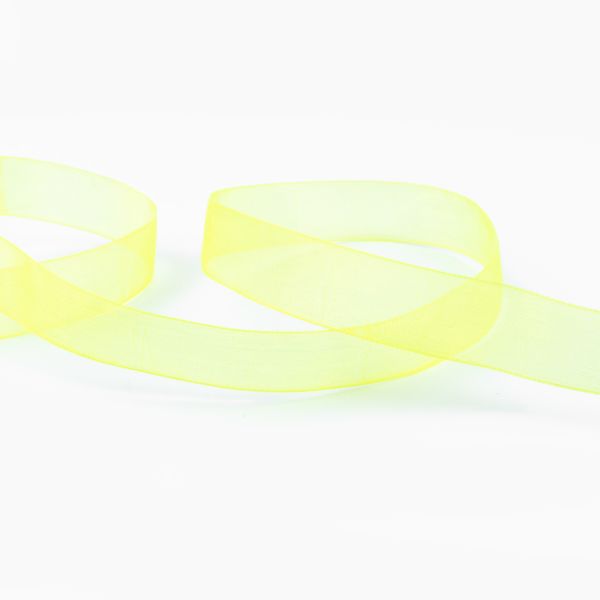 Лента капроновая (органза) 15.0 мм / 22.8±1 метра, 068 салатовый, Blitz OR-15