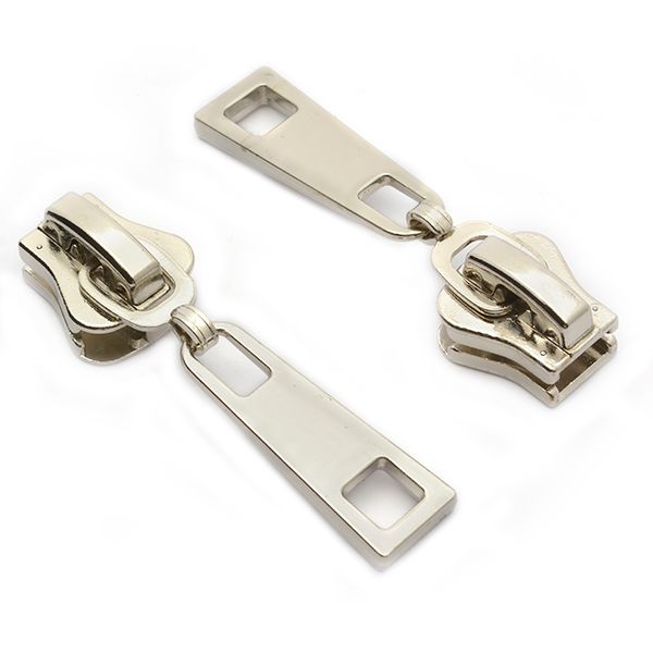 Слайдер (замок) для молнии трактор Т8 (8 мм), арт.TBT1291 цв.никель уп.500 шт