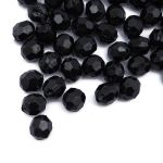 Бусины акрил ⌀10 мм, прозрач. в цвете, граненые круглые, 25 г, Astra&Craft (MG.3241.45 черный)
