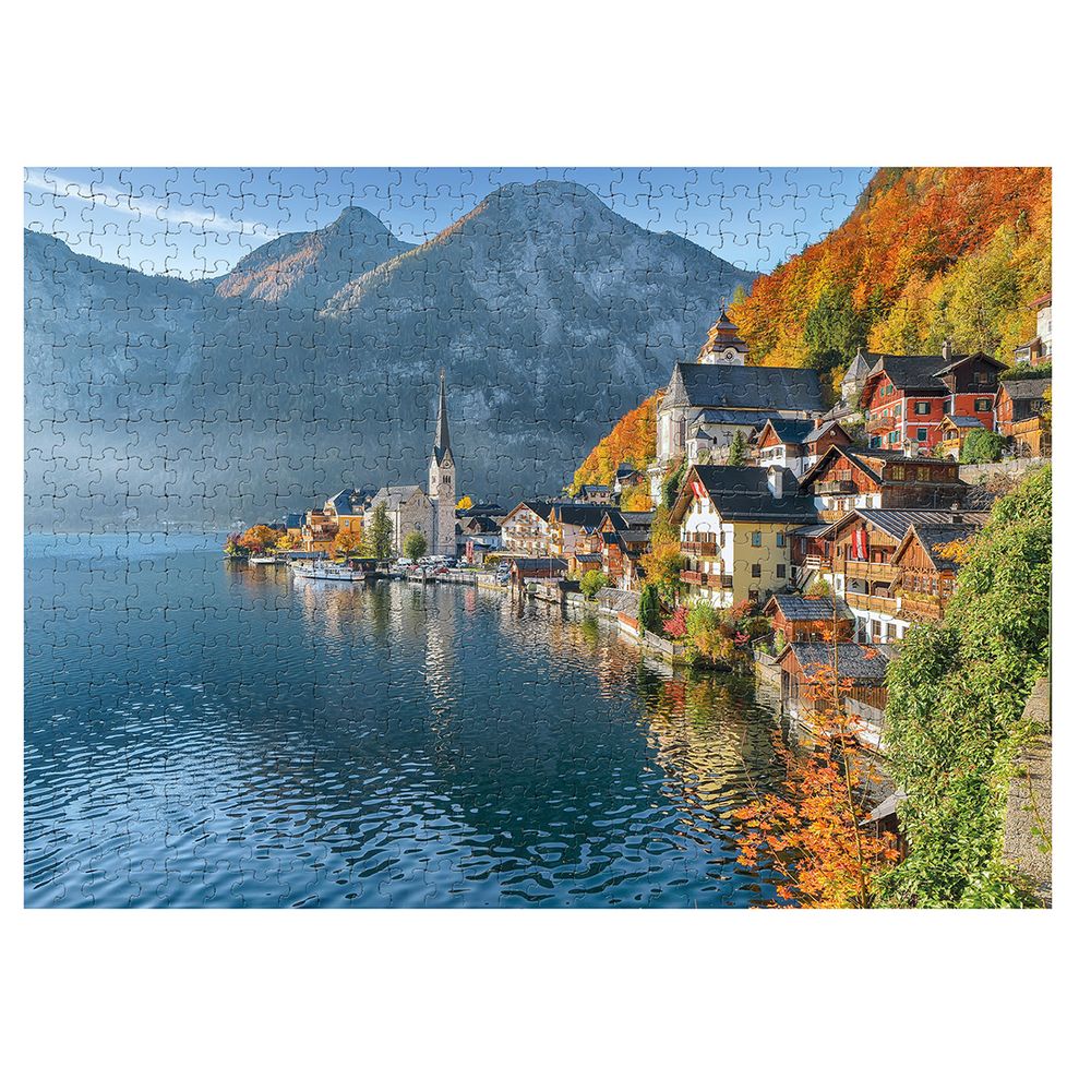Пазл. Премиальная коллекция 500 элементов, TOP-PZL-500/14 Горная деревня Гальштат, Фрея