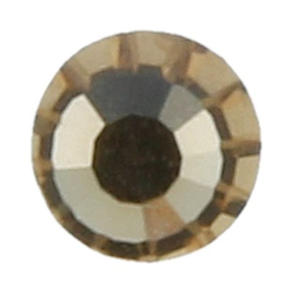 Стразы клеевые стекло 3.9 мм, 144 шт, SS16 св.табачный (lt.colorado topaz), Preciosa 438-11-612 i
