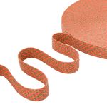 Стропа (ременная лента) 35 мм / 45.72 метра, [23.33 г/пог.м], с принтом, ZH824 красный/коричневый, 3Al295