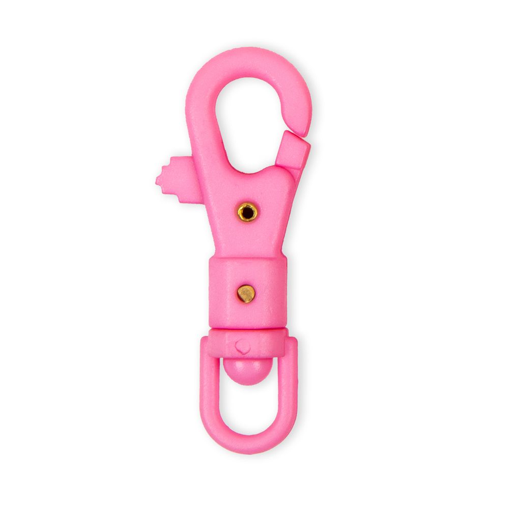 Карабин пластик 14 мм, 10 шт, №11 розовый, Gamma GHB004