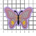 Термоаппликация Бабочка, 5.4х7см, Hobby&Pro (фиолетовый)