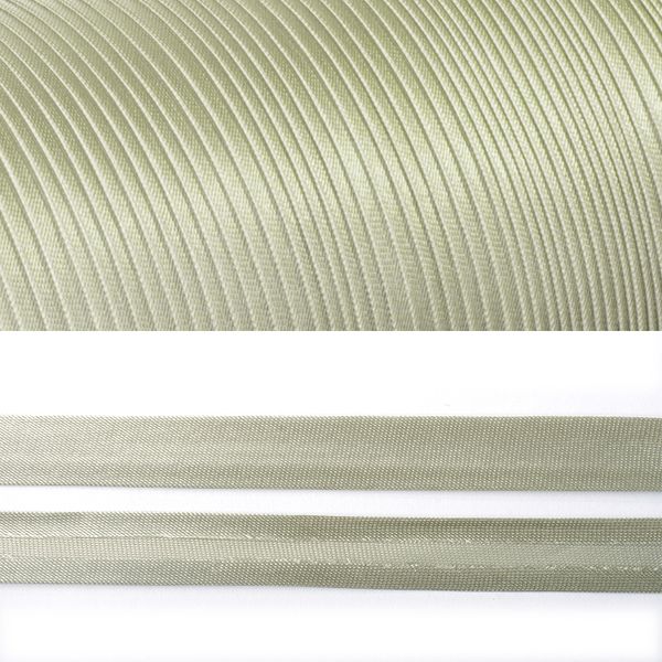 Косая бейка атласная 15 мм / 132±1 метра, BS, 597636, цв.F313 св.серый