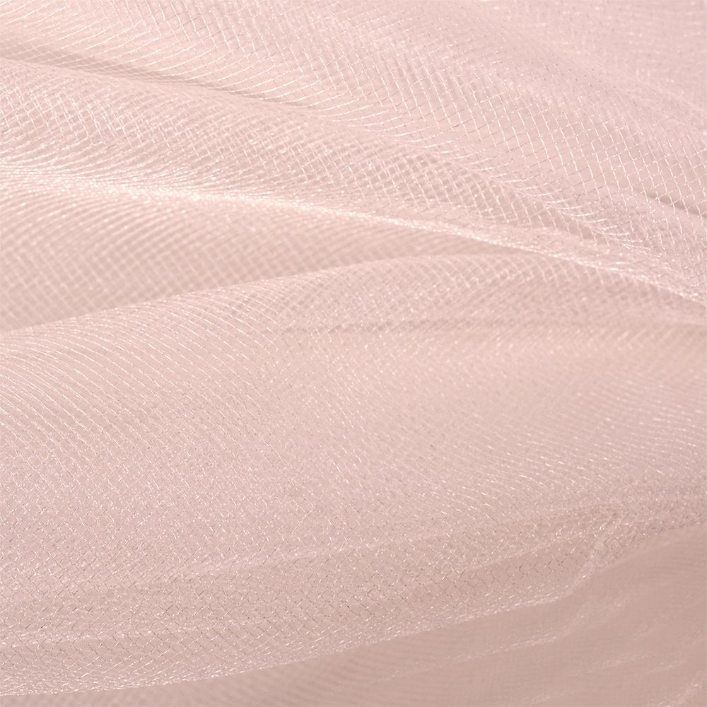 Фатин Кристалл блестящий, средняя жесткость 300 см, цв. 93 молочно-розовый, 5 метров