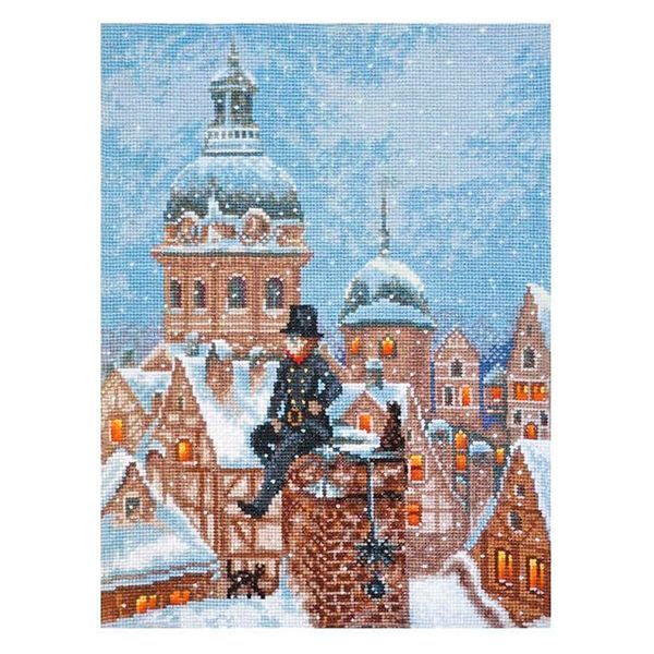 Набор для вышивания нитками Палитра, Трубочист 20х27 см