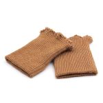 Манжеты трикотажные 6.5х9.5 см, 1 пара, тонкие, 075 бежевый