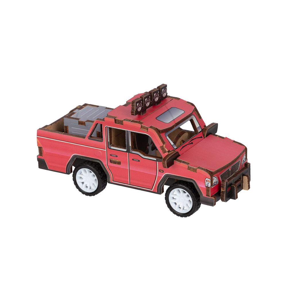 Пазл объемный 3D, 26 элементов, Серия Транспорт (мини) Пикап, Rezark ROM-09