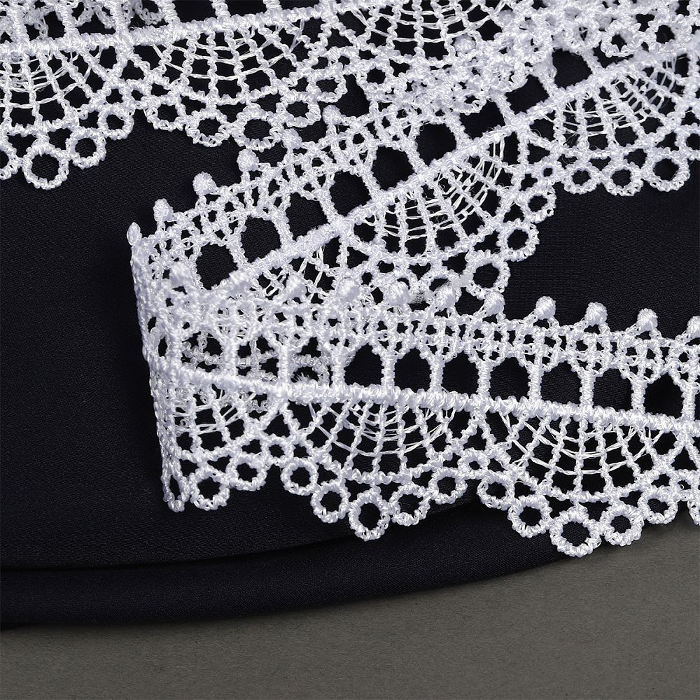 Кружево вязаное (тесьма) 10 мм / 10 метров, 5036.26 цв.26 бордовый, 10 м, Kruzhevo