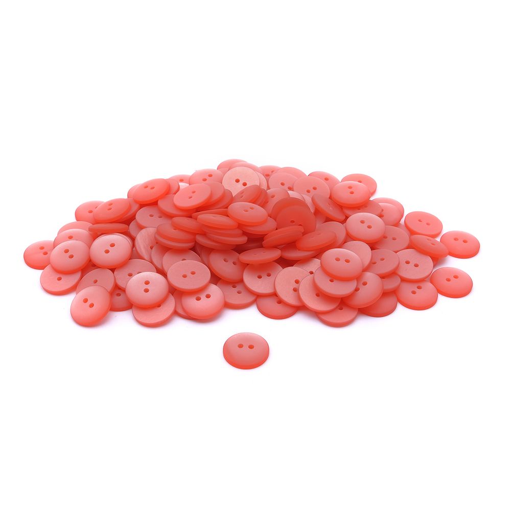 Пуговицы на 2 прокола 28L (18мм), пластик (col.64 персиковый), CR-K18M, 144 шт