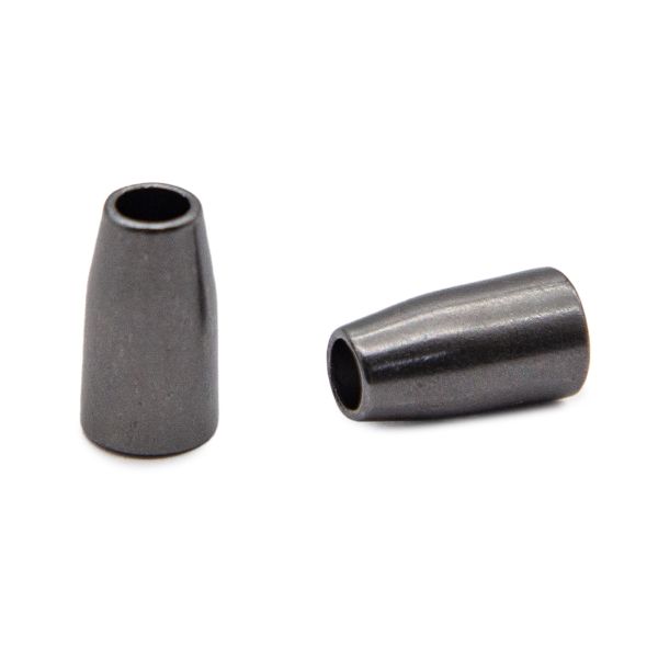 Наконечник для шнура металл колокол ⌀3,5/6,5 мм, 14х8 мм, мет. цв.чер.никель, 20 шт