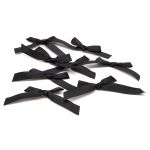 Бантики пришивные 3х2 см, 8 шт, черный