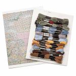 Набор для вышивания нитками Hobby&Pro, Первый снег, 49х31 см