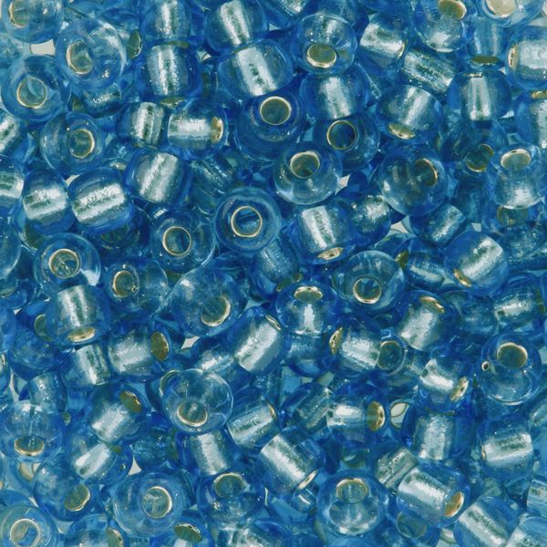 Бисер Zlatka 8/0 (2.9 мм), 100 г (10х10 г), №0023B т.голубой, GR