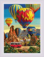 Набор для вышивания нитками Риолис, Фестиваль в Каппадокии, 30х40 см