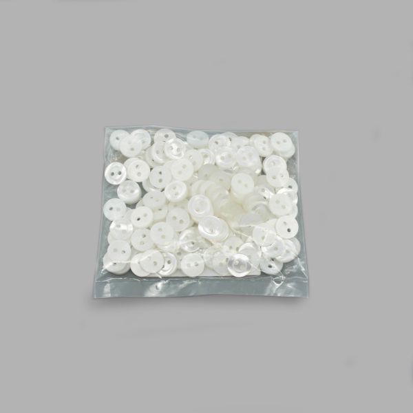 Пуговицы 2 прокола 18L, 11 мм, (white (белый)), CB-M-10, 144 шт