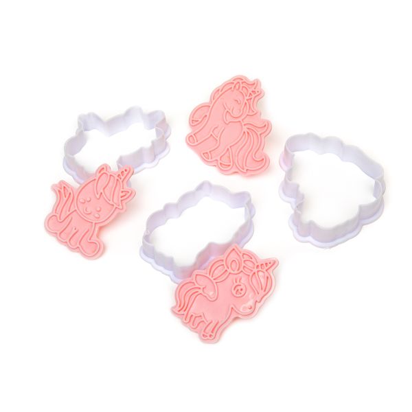 Набор вырубок для печенья пластик, 6 шт, №1 Единороги, S-Chief SHF-0351