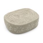 Кружево вязаное (тесьма) хлопковое 60 мм / 25 метров, рис.60.01.178 (лен) С3749Г17