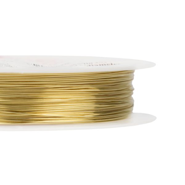 Проволока для бисера ⌀0.4 мм, 10х10 м, №01 под латунь, Zlatka DG-S4