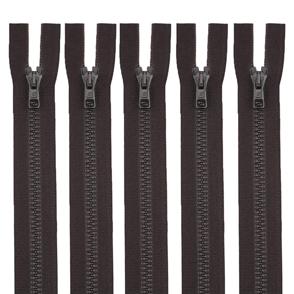 Молния трактор Arta Т6 (6 мм) 2 зам., разъем., 70 см, цв. 068 т.коричневый, уп.5 шт