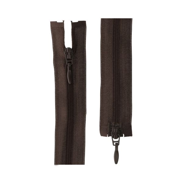 Молния спираль потайная плательная Т3 (3 мм) 2 зам., разъем., 40 см, 294 шоколадный, G103L2 Gamma, 10 шт